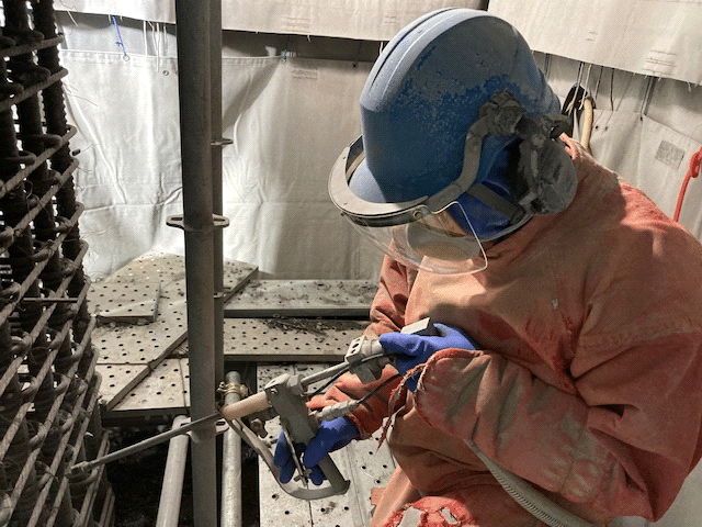 ハンドガン施工